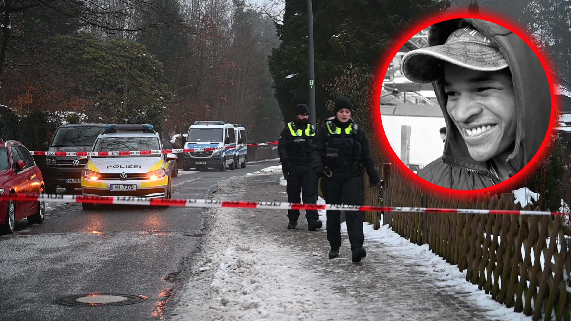 Kenneth (kleines Foto) wurde schwerst verletzt am Göhlbachtal aufgefunden und verstarb später.