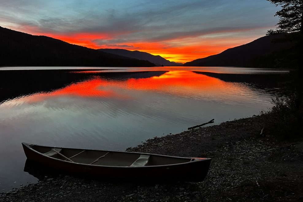 Sonnenuntergang am Lake Netson