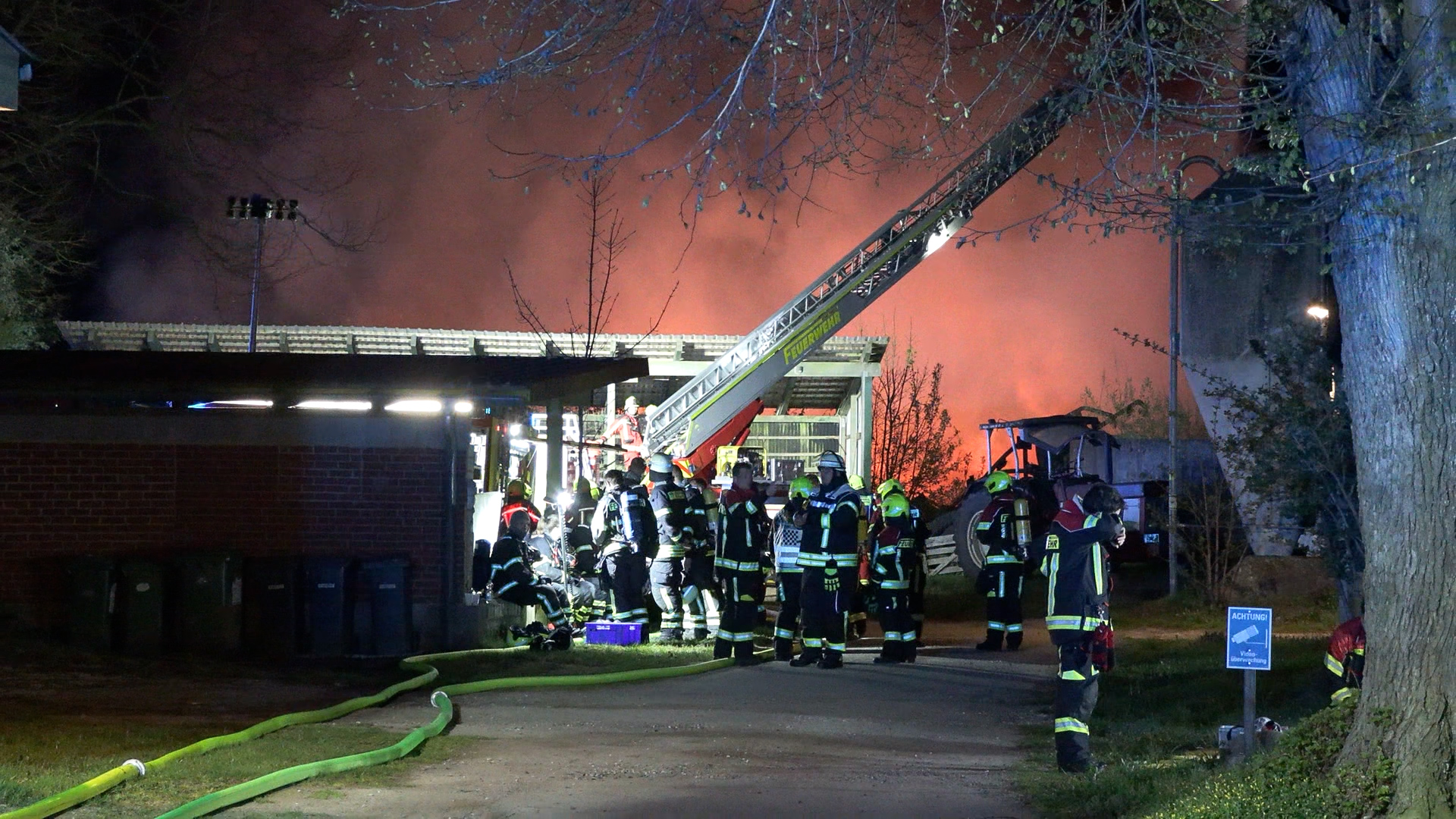 Feuer Hühner Legebetrieb Pohnsdorf