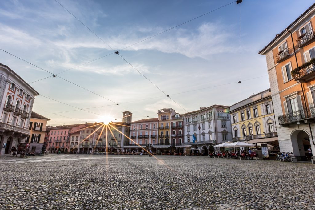 Vorzeigeplatz in Locarno ist die Piazza Grande.
