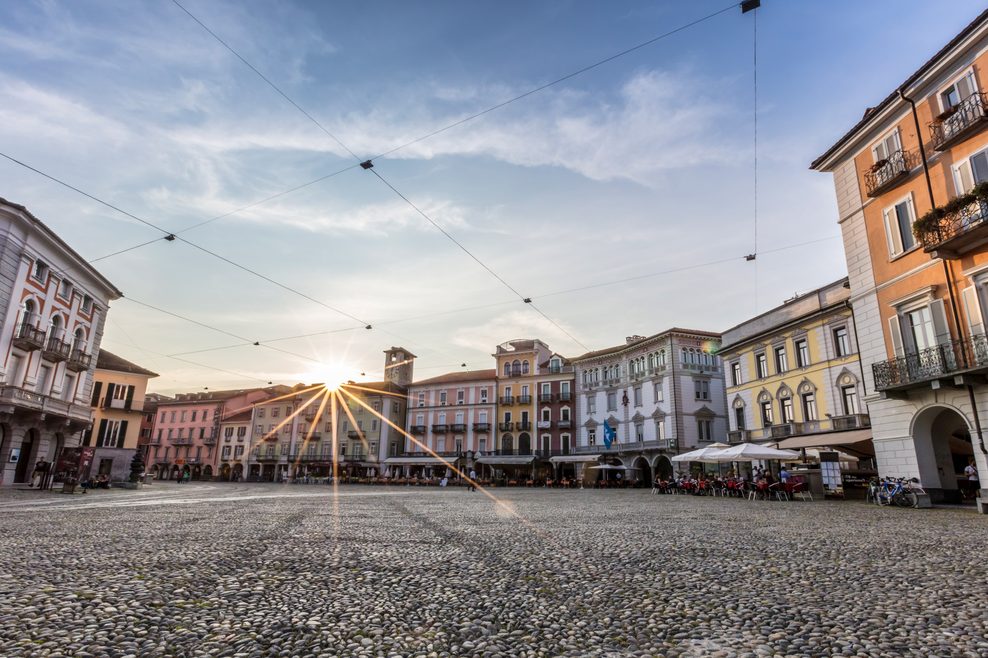 Vorzeigeplatz in Locarno ist die Piazza Grande.