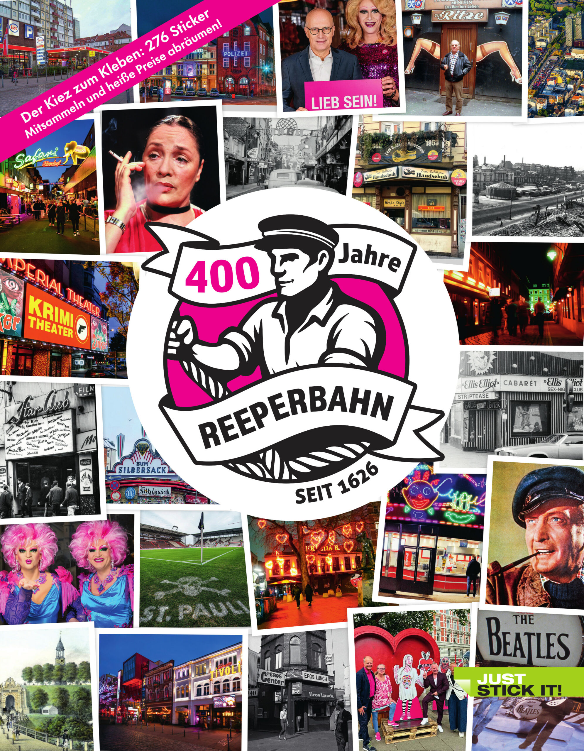 Das Sticker-Album „400 Jahre Reeperbahn“.
