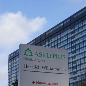 Blick auf die Asklepios Klinik Altona.