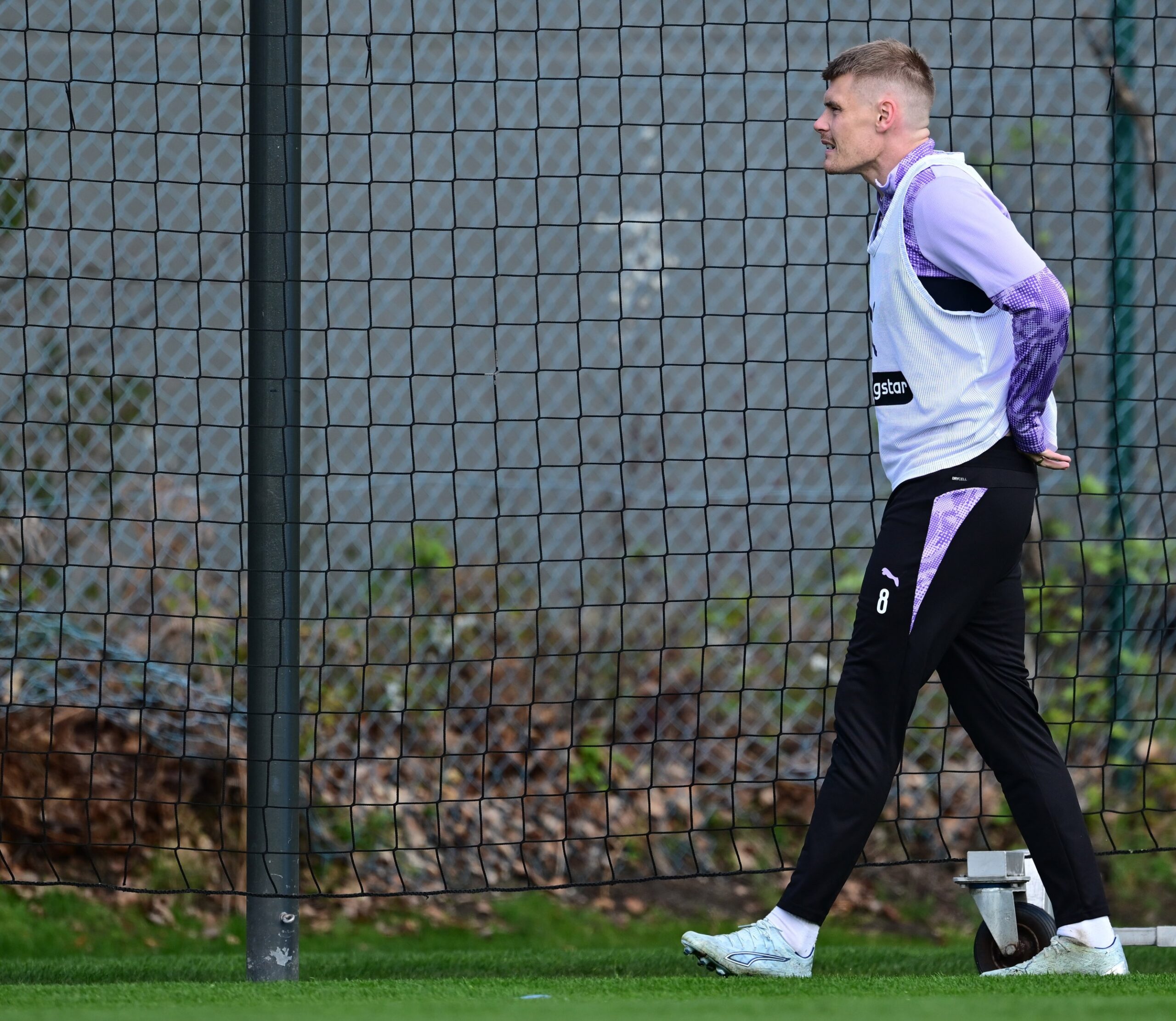 Eric Smith verärgert beim Training