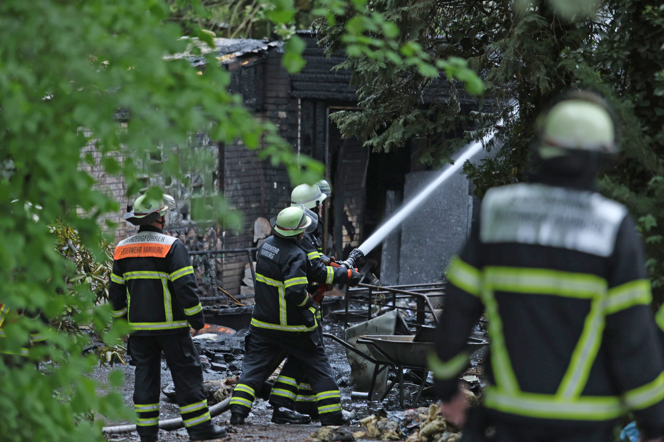 Feuerwehreinsatz in Wilhelmsburg
