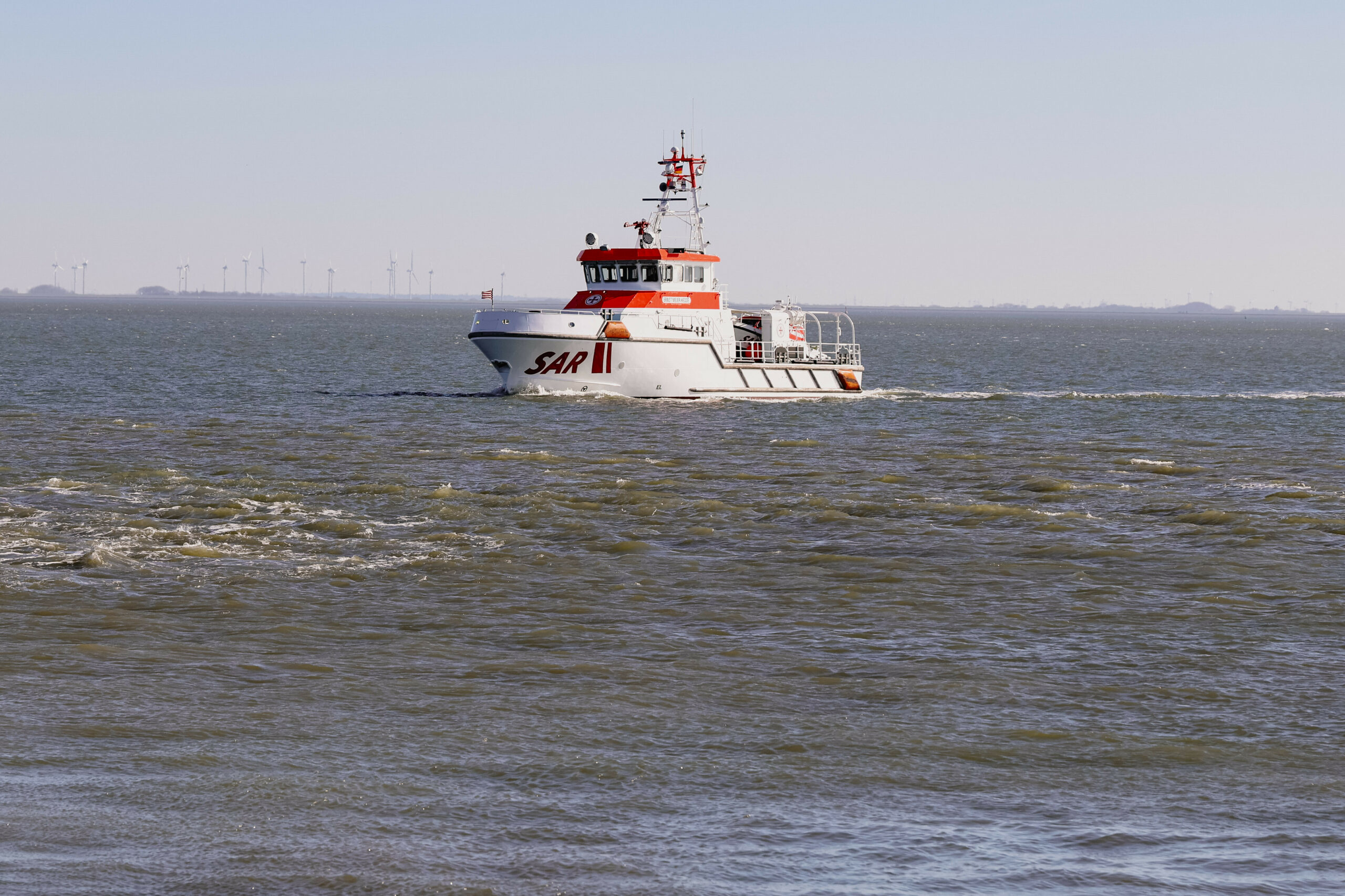 Der Seenotrettungskreuzer der Deutschen Gesellschaft zur Rettung Schiffbrüchiger (DGzRS)
