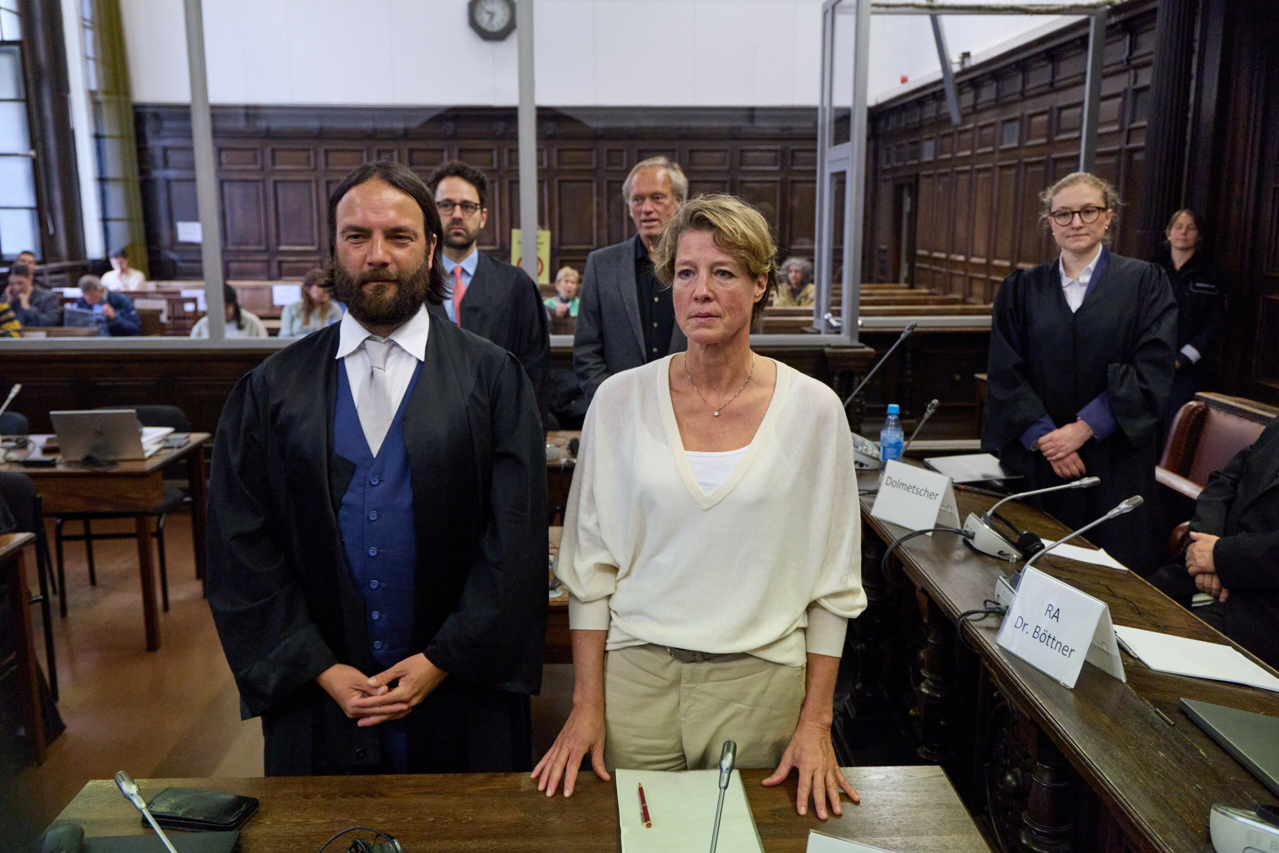 Christina Block und ihr Verteidiger Ingo Bott im Gerichtssaal (Archivfoto).