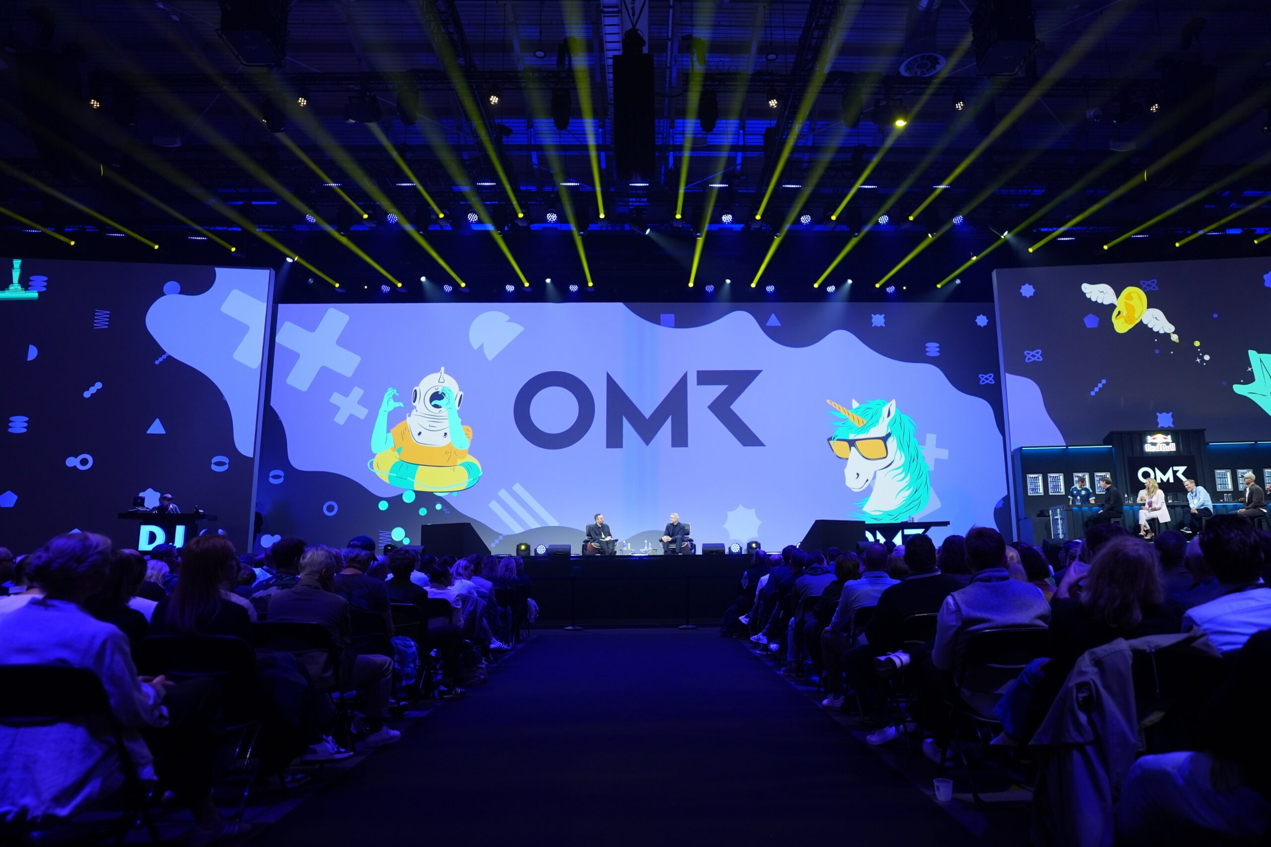 Bühne der OMR-Messe in Hamburg