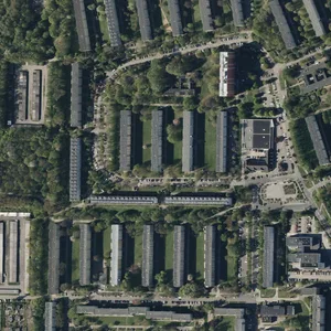 Die Friedrich-Wolf-Straße in Stralsund von oben (Archivbild).
