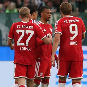 Bayern-Spieler jubeln