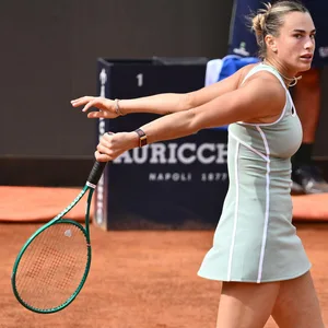 Aryna Sabalenka ärgert sich