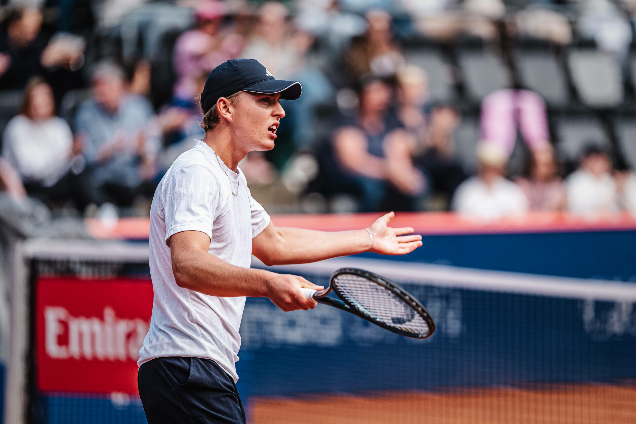 Justin Engel beschwert sich am Rothenbaum