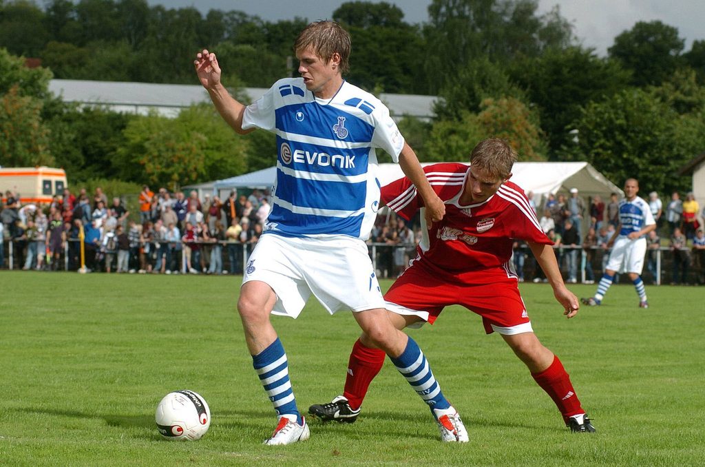 Simon Terodde bei einem Testspiel mit dem MSV Duisburg