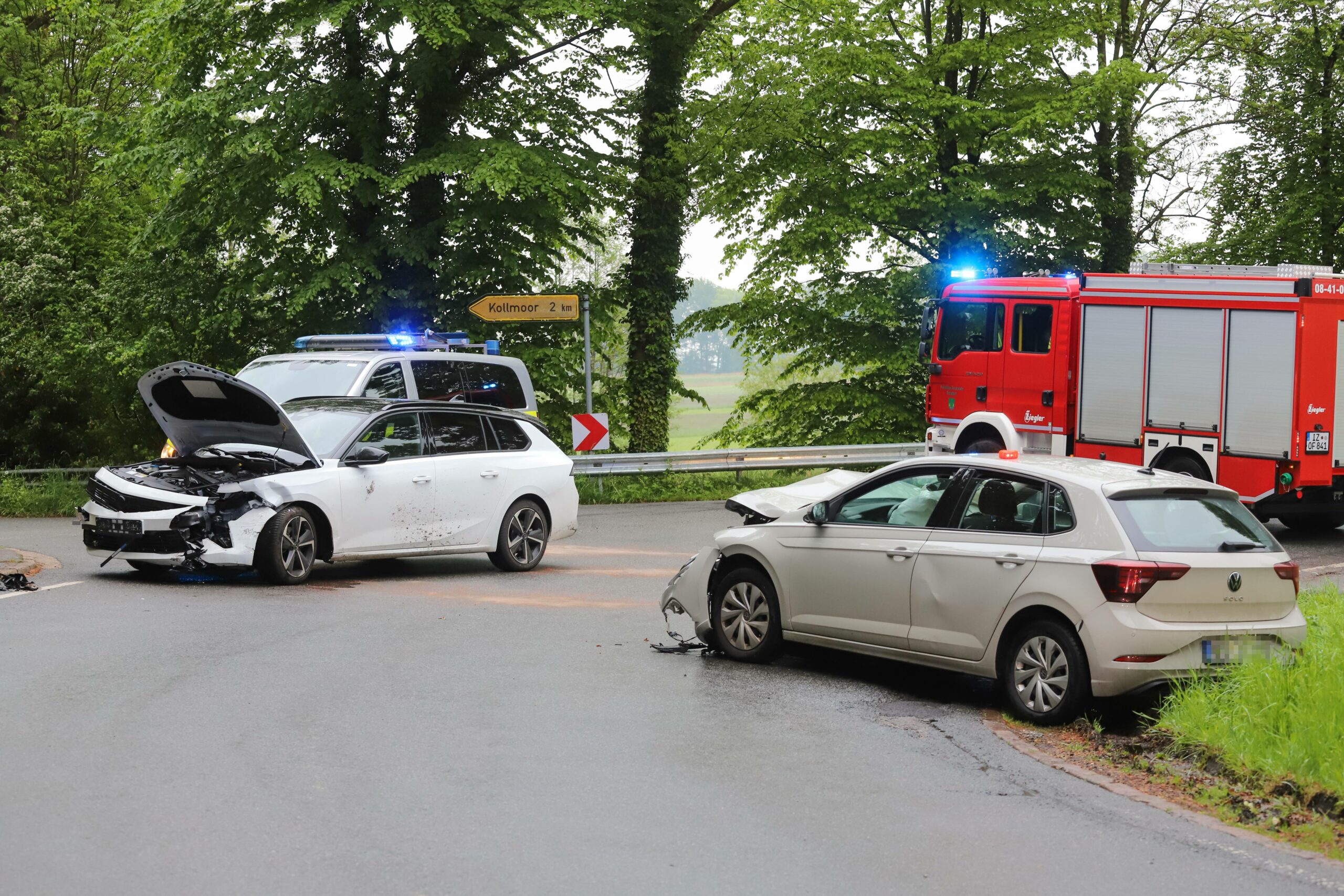 Der Unfallort im Waldgebiet Oelixdorf
