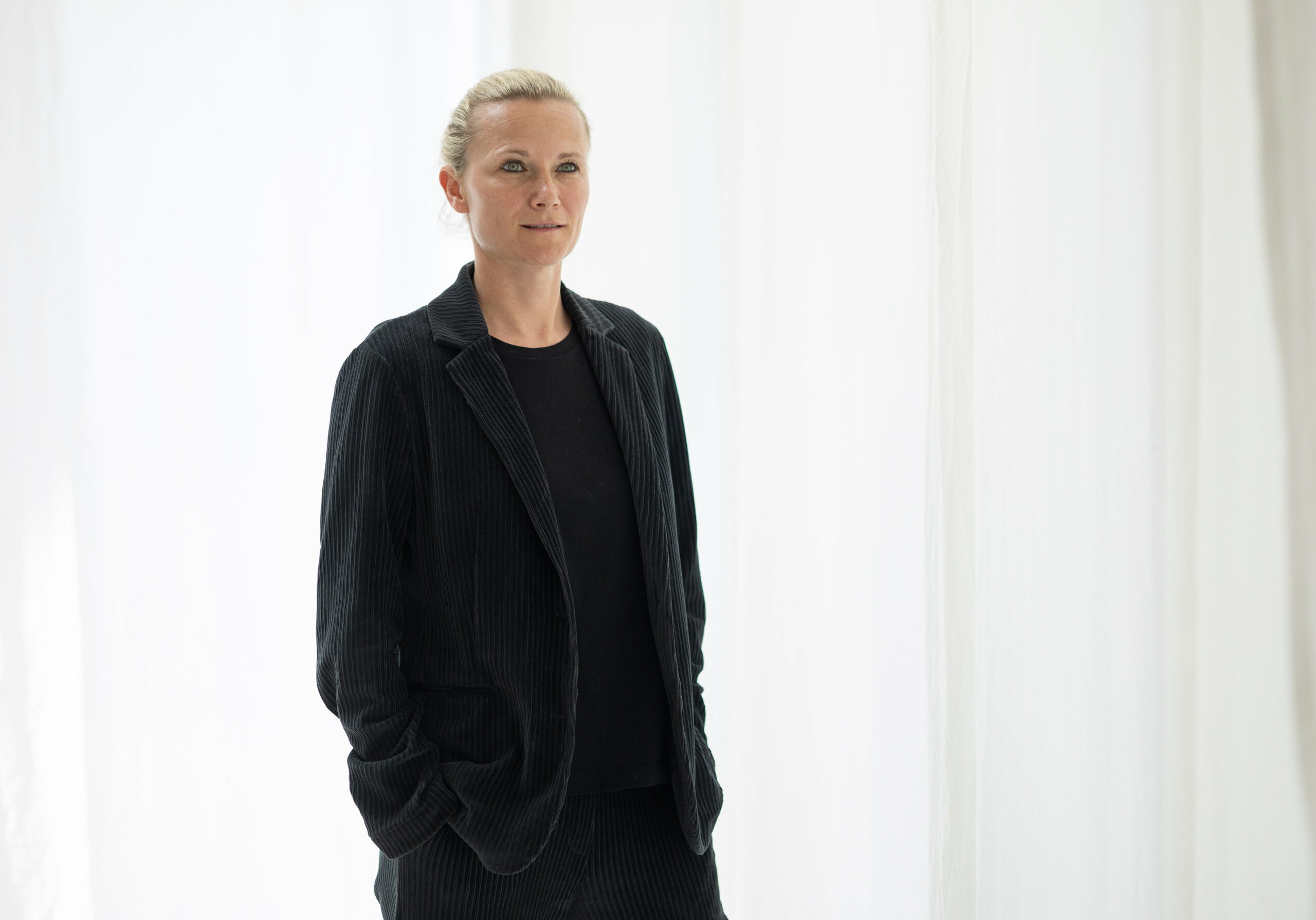 Kathleen Krüger bei einem Fotoshooting zur Vorstellung des HSV